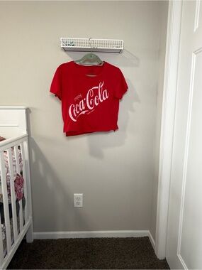 Coca Cola Bright Red Logo Crop Tee